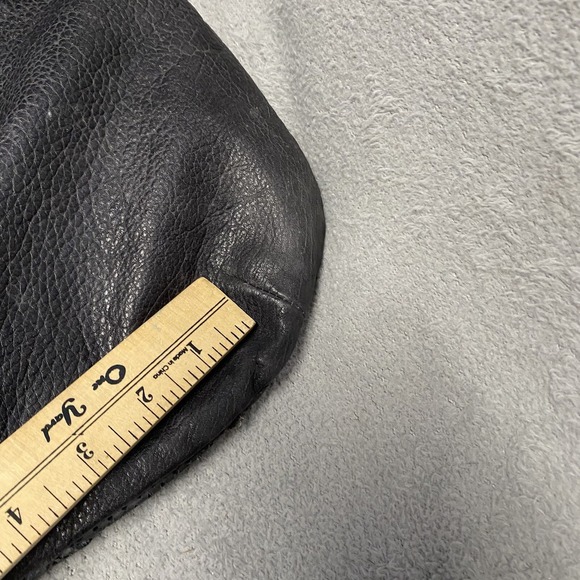 Anthropologie‎ Illona Tote Black Leather Lattice Shoulder Bag Large Read - Picture 9 of 13